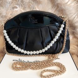 Dior Perfume Cosmetic Bag & Chain 