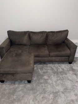 Need gone by tomorrow Brown sectional sofa couch with reversible chaise