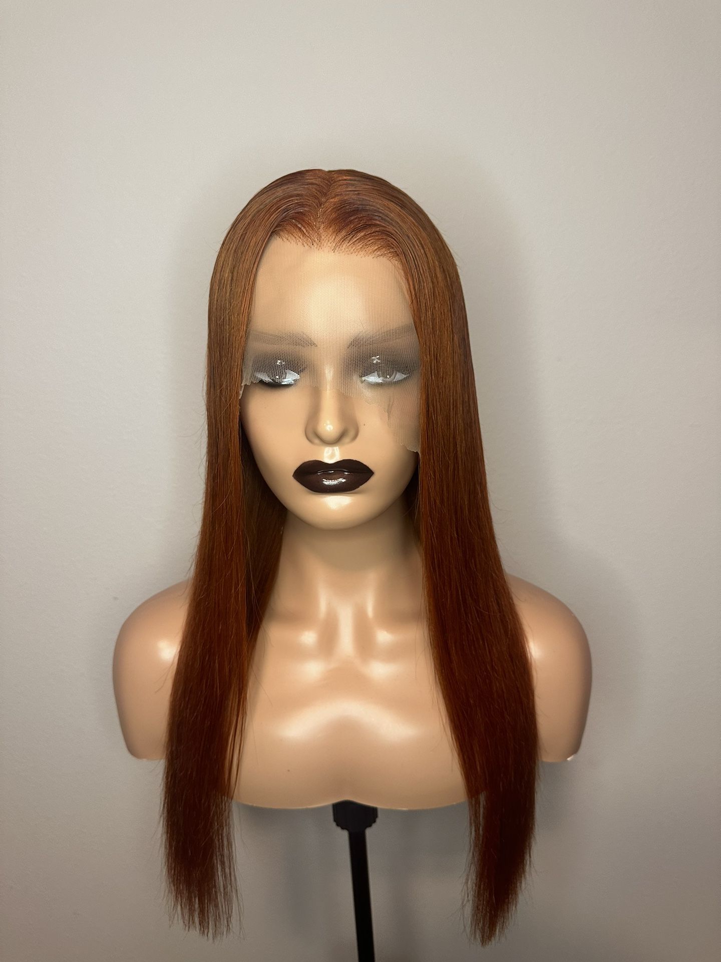 13x4 24in Ginger Wig Human Hair 