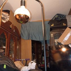 I Have This Very Nice Floor Lamp You Control By The Foot To Turn It Off And On Come With Great Big Light Bulb Very Nice Condition