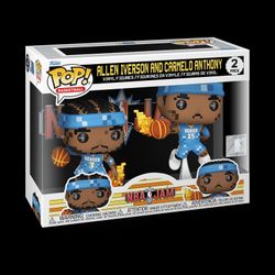 Pop! NBA Jam Nuggets Allen Iverson & Carmelo Anthony 2PK Vinyl Figure Funko PoP