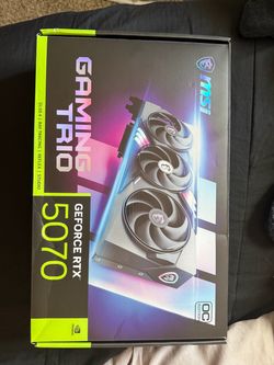 MSI - NVIDIA GeForce RTX 5070 12G GAMING TRIO OC 12GB GDDR7 PCI Express Gen 5 Graphics Card - Black