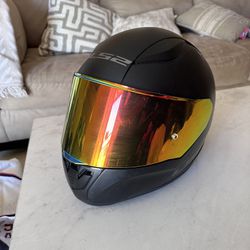 Black Ls2 Motorcycle Helmet