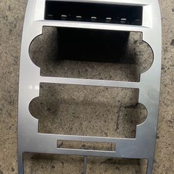 2005-2007 Dodge Silver Radio Bezel 