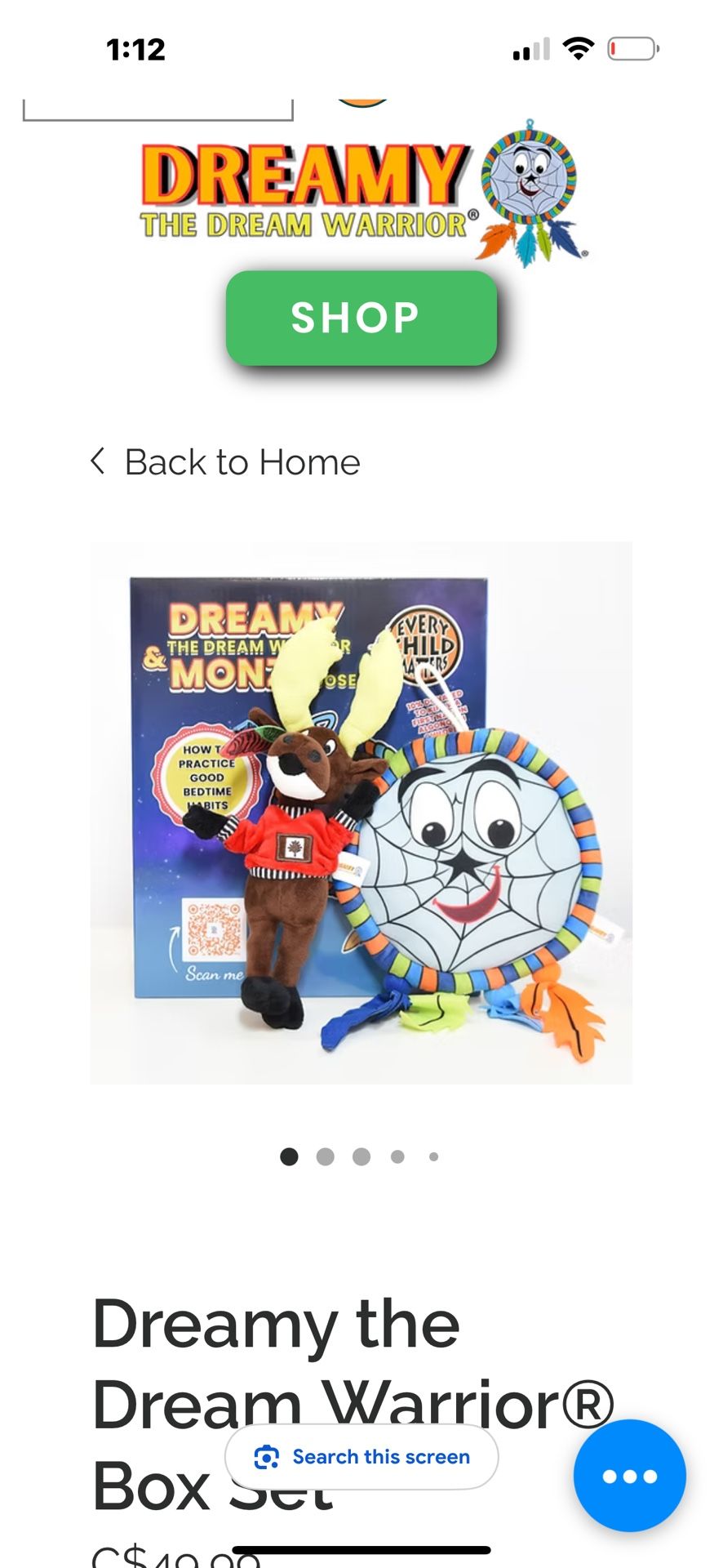 $10-Dreamy the Dream Warrior® - Box Set, featuring the enchanting book and two delightful plush companions: