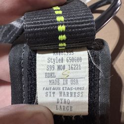 Four Old Black Diamond Climbing Harnesses