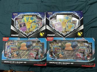 Pokémon Pikachu V Box And Snorlax Ex And Blissey Ex Special Collection