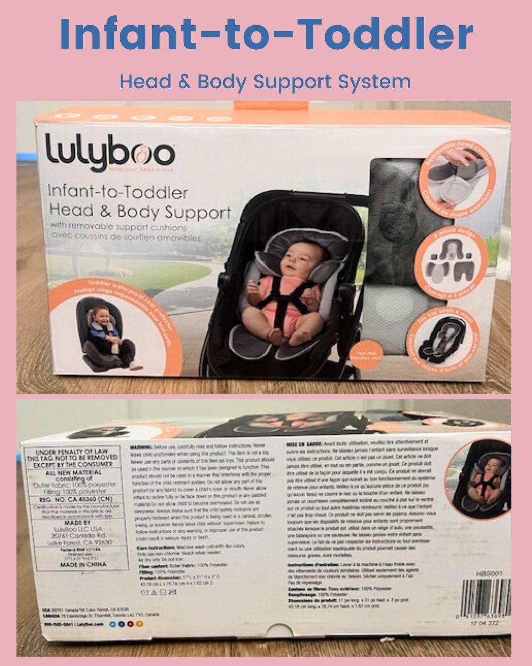 Lullyboo Infant-to-Toddler Head & Body Support