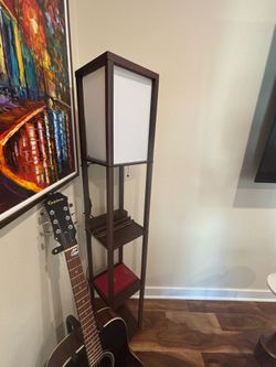 Floor Lamp with shelves