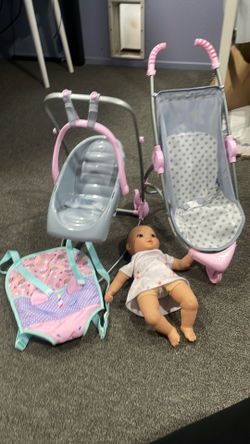 Baby Doll Stroller Rocker TOY