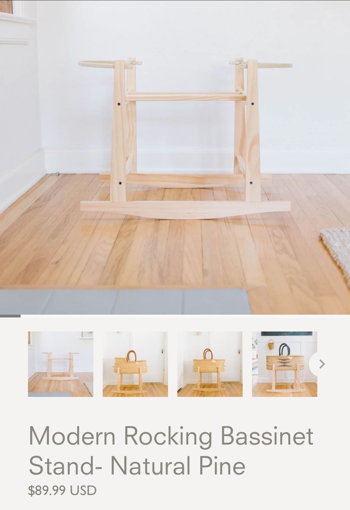Design Dua Bassinet Stand, Moses Pod And Sheets