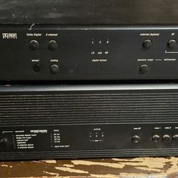 Adcom Gsa700 Amplifier  And Adcom Digital Decorder