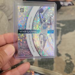 Stephen Curry Panini Optic Donruss Holo Fast-Break Prizm Basketball Card