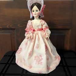 Southern Belle Doll with doll stand