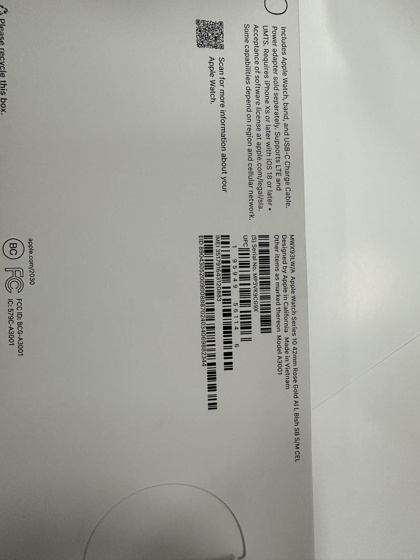 Apple Watch Series 10 42mm Celluler