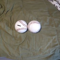 2 Baseball Piggy Banks