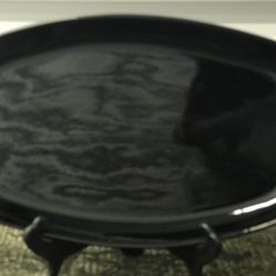 Vtg Frankoma Serving Platter Black