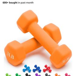 Portzon Weights Dumbbells- 3 LB