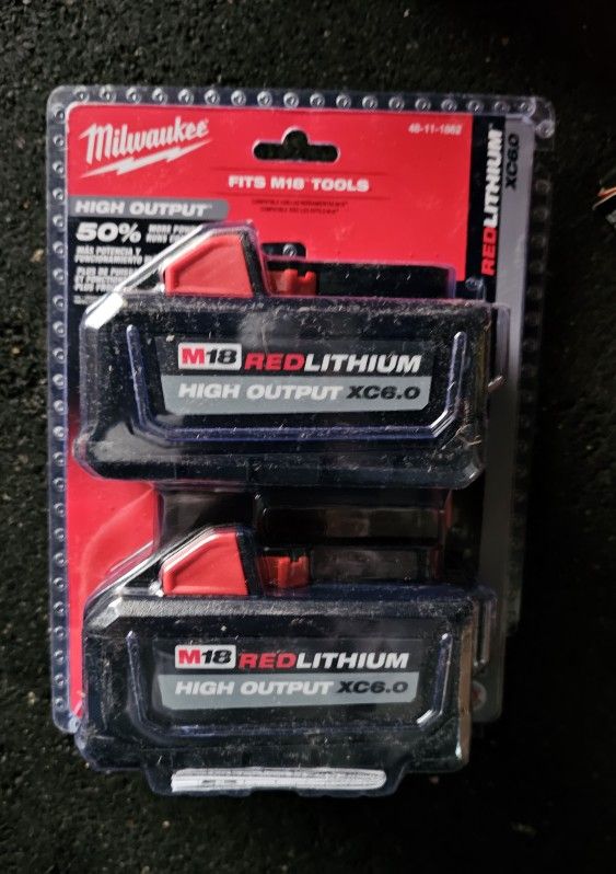 Milwaukee M18 REDLITHIUM High Output 6.0 DUEL PACK BATTERY