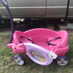 Very nice two-seater princess wagon with seatbelts only $40