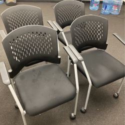 4 Rolling Chairs 