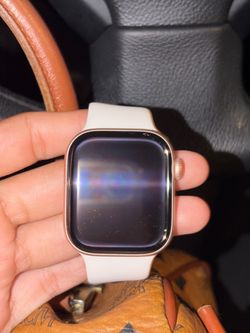 Apple Watch with White Sport Band