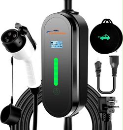 Portable EV Charger Level 1 & 2, 110V-240V