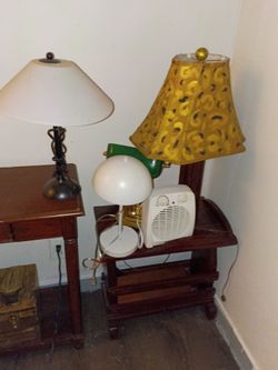 Lights and a space heater