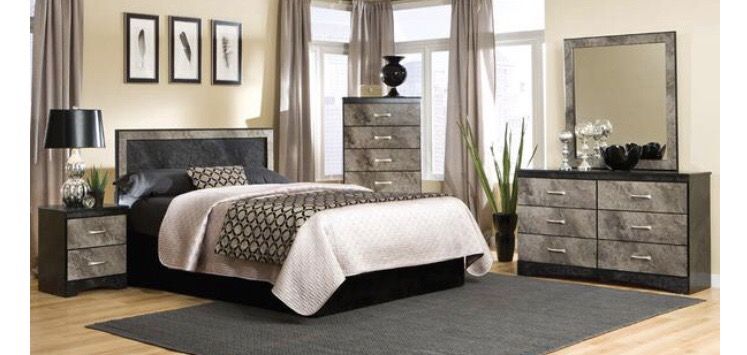 New Grey luxury Bedroom Suite Set Pieces!