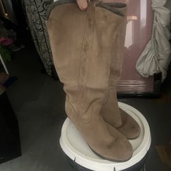 Tan Knee High Boots 