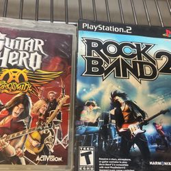 PS3 And Ps2  Guitar Hero Games