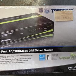Trendnet 8-Port 10/100 Mbps Fast Ethernet Switch 