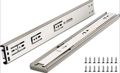 24 Inch Drawer Slides - 6 Pairs Heavy Duty Full Extension Soft Close Rails 150LB