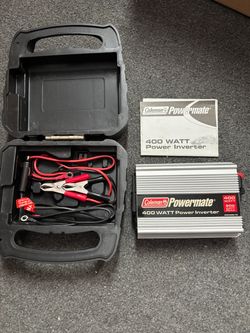 Coleman 400 watt power inverter w/ case