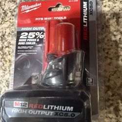 Milwaukee M12 high output 5.0 battery 