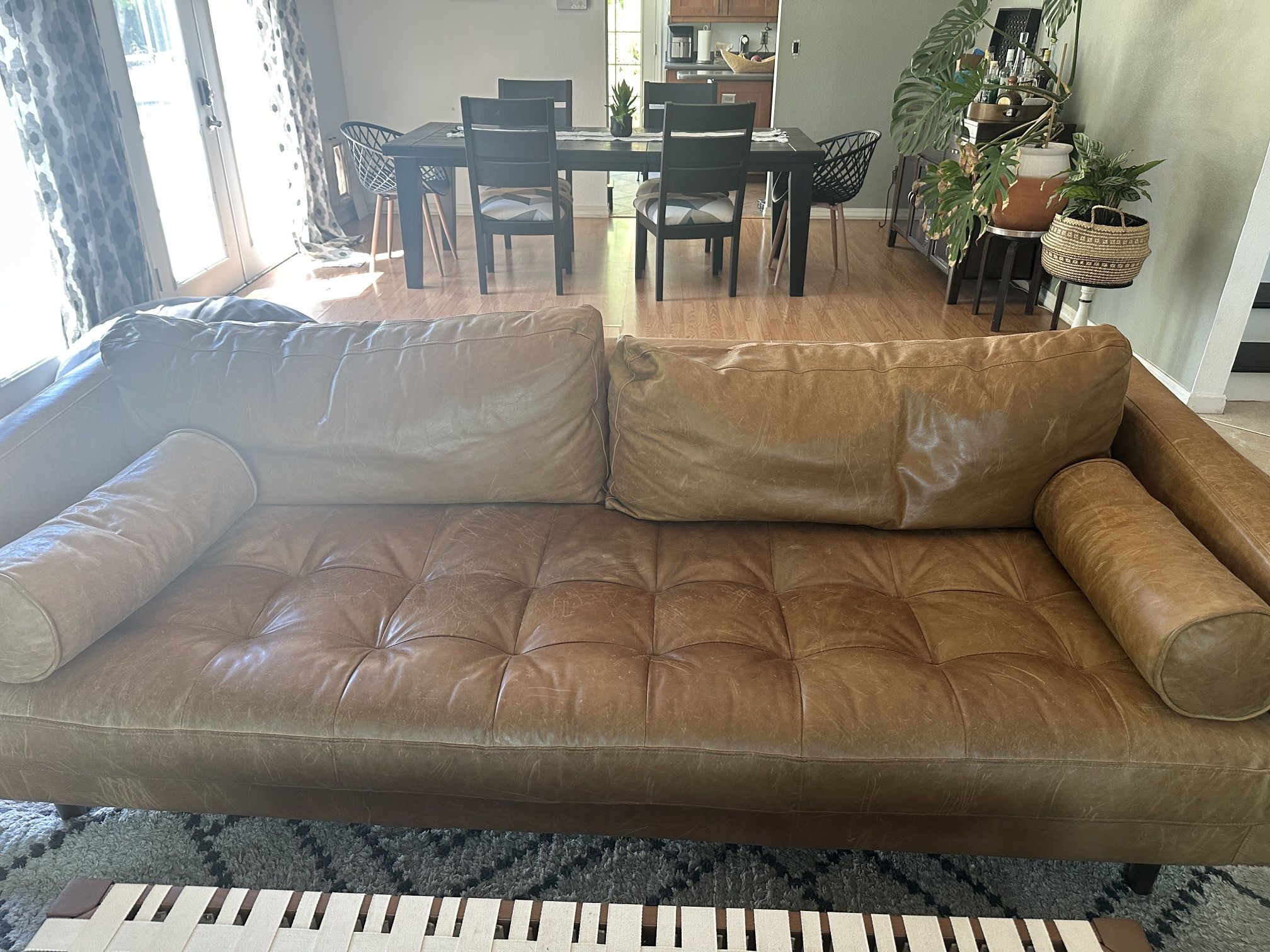 Poly And Bark Leather Sofa