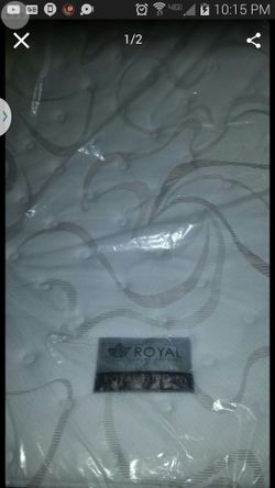 ROYAL EURO PILLOW TOP QUEEN SIZE MATTRESS DELIVERY BOX SPRING AVAILABLE FOR FEE