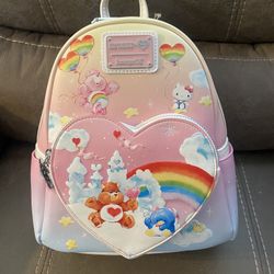 Loungefly Care Bears x Sanrio Exclusive Hello Kitty Care Bears Mini Backpack NWT