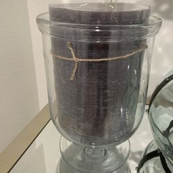 Large Glass Pedestal Candle🕯️Holder Or Flower💐 Vase