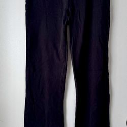 Black Flare Leggings, Large 