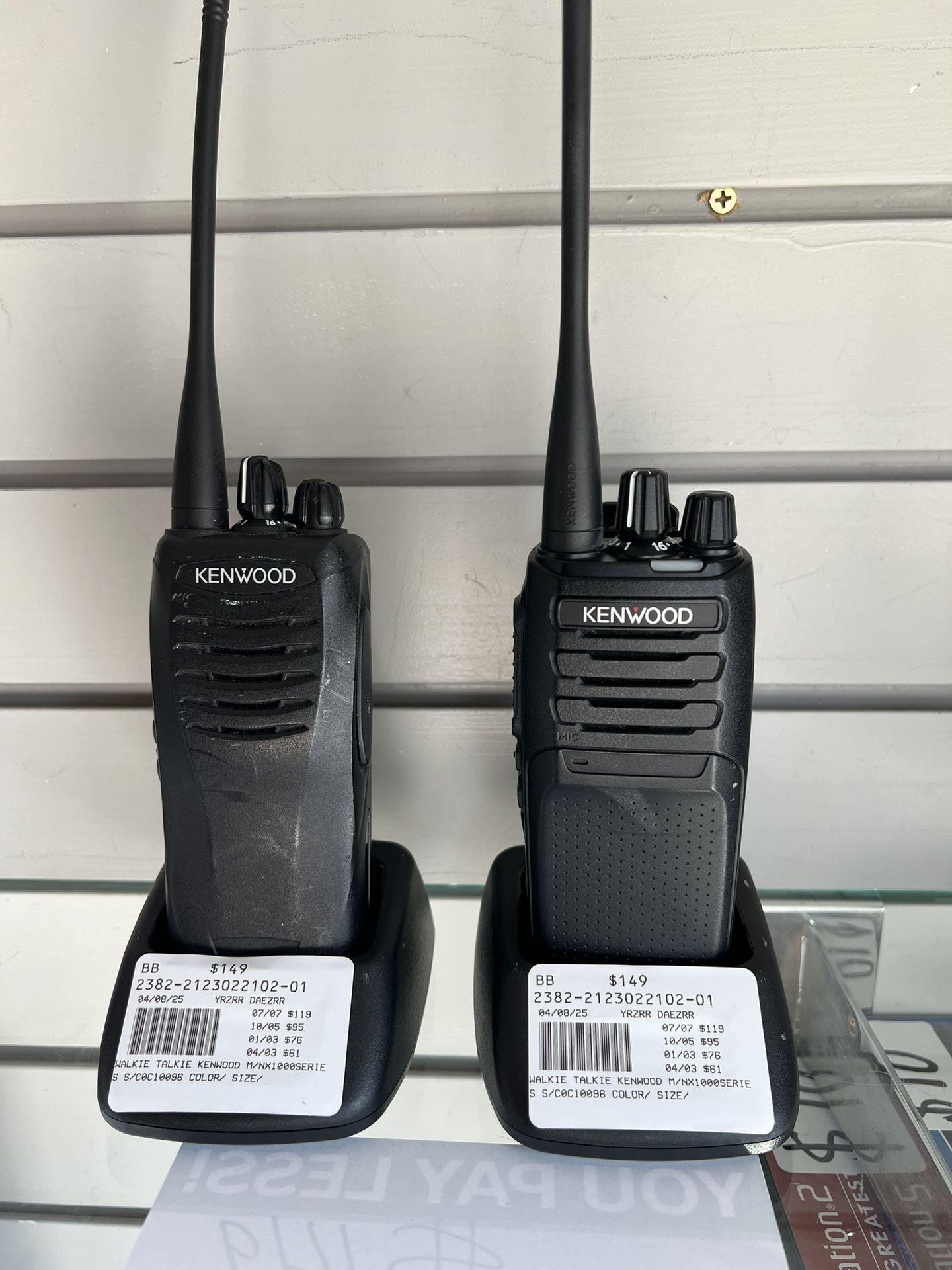 Kenwood walkie talkies