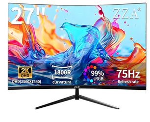 ZZA 27" 2K QHD Computer Monitor - 2560x1440P, 75Hz, Model Z27C (Open Box)