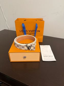 Louis Vuitton Damier Azur Initiales 30mm Belt (Fits Waist 30-34)