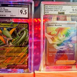 Serperior Ex 003 9.5 And Zinnea's Resolve 9.5