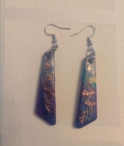 Handmade resin earrings