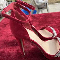 Red  Heels/ Jeweled Straps