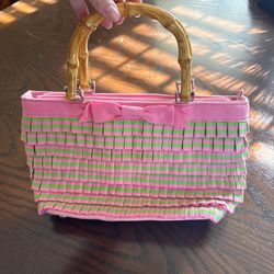 Braciano Pink & Green Hangbag