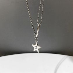 Layer star necklace 925 sterling silver