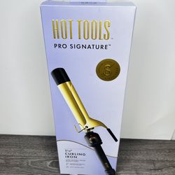 NWT Hot Tools 1 1/4" Curling Iron Long-Lasting Results Temperature Control 1.25”