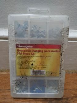 Home Center Household Hanging Accessories 374 Piece Kit New Sealed
